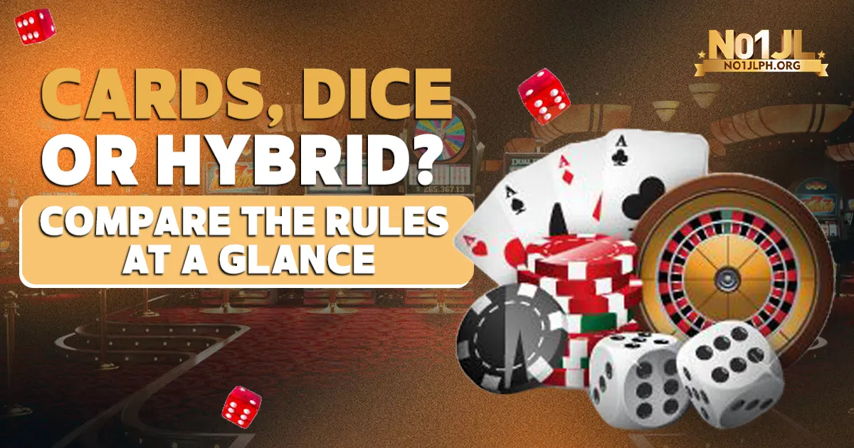 Cards Dice or Hybrid Compare the Rules at a Glance
