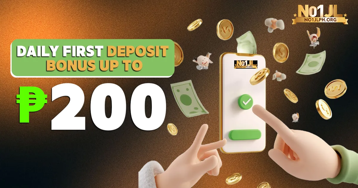 NO1JL Daily First Deposit Bonus Up to ₱200